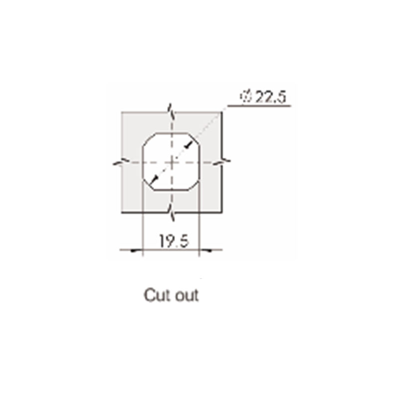MS816-1-S Serrature triangolari in acciaio inossidabile con cilindro per serratura da 8 mm MS816-1-S Serrature triangolari in acciaio inossidabile con cilindro per serratura da 8 mm