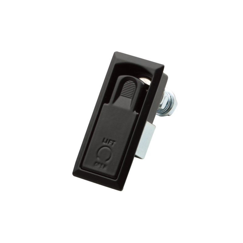 MS726-3 Serrature per armadietti a compressione con base nera verniciata con maniglia
