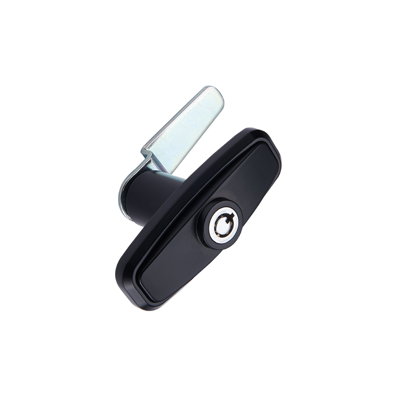 MS324-3 Cilindro per serratura antifurto Serrature con maniglia industriale con base verniciata nera