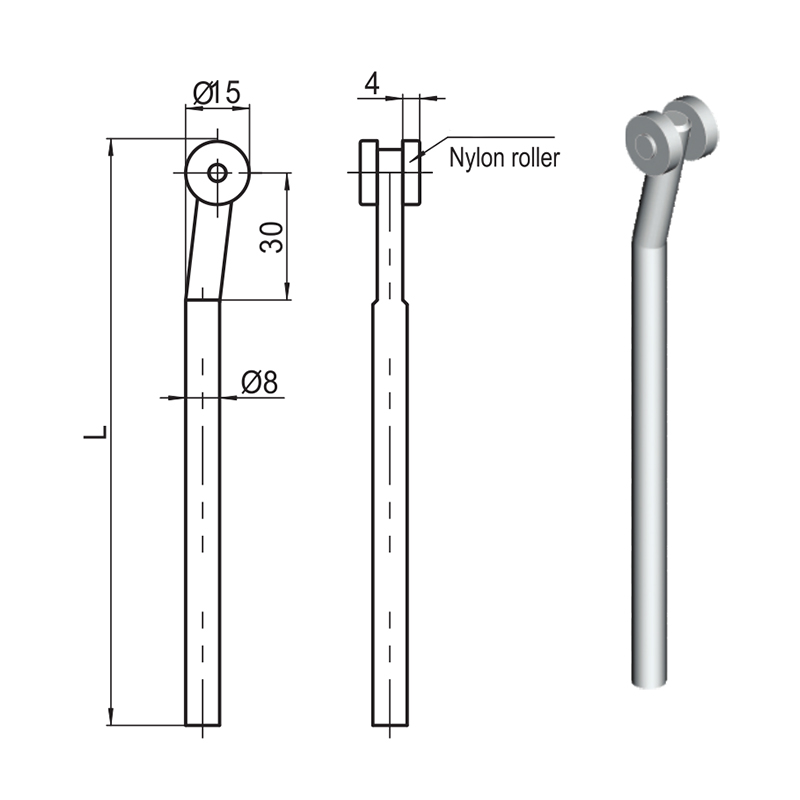 Accessori per blocco biella con rullo in nylon LG001