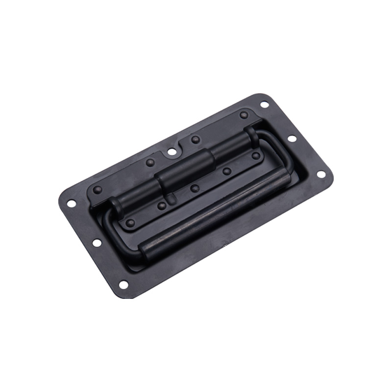 Maniglia per porta con base in acciaio al carbonio nero LS504-3