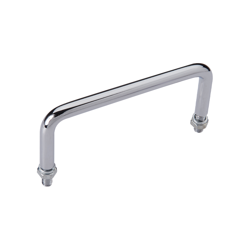 Maniglia per porta cromata in acciaio al carbonio LS507