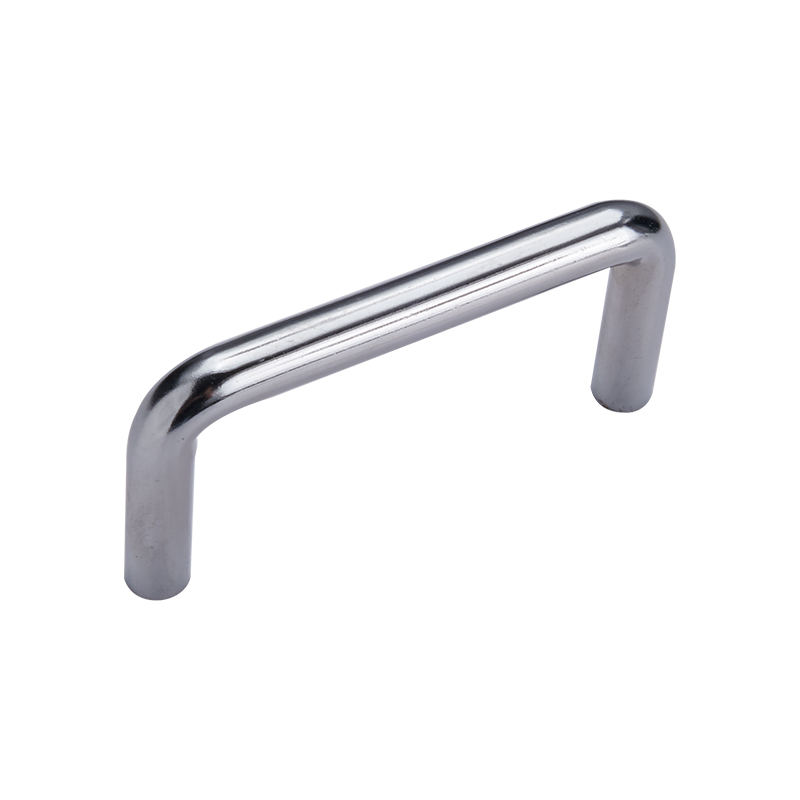 Maniglia per porta in lega di zinco con cromatura brillante LS511