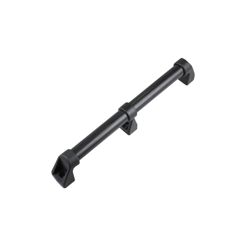 Maniglia per porta in tubo di acciaio al carbonio con manicotto in gomma LS513